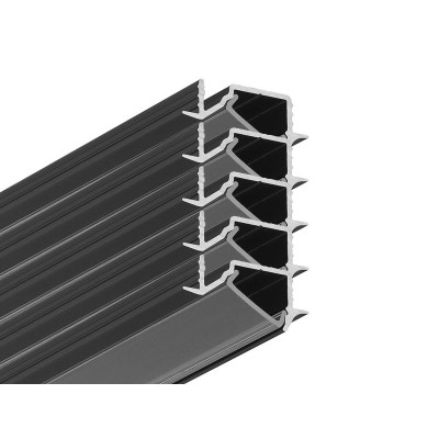 ALU profil VGRADNI DIAGONAL - ČRNI - PAKET 5+ KOSOV