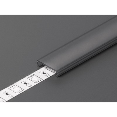 Pokrov za ALU profil M - ZATEMNJENI (ČRNI) KLIK