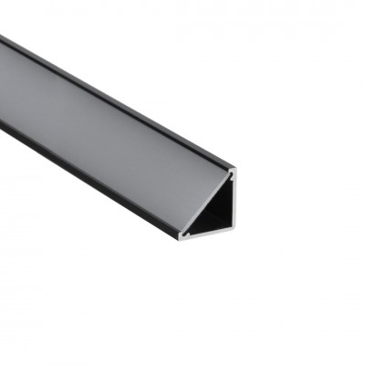 ALU profil KOTNI S - ČRNI