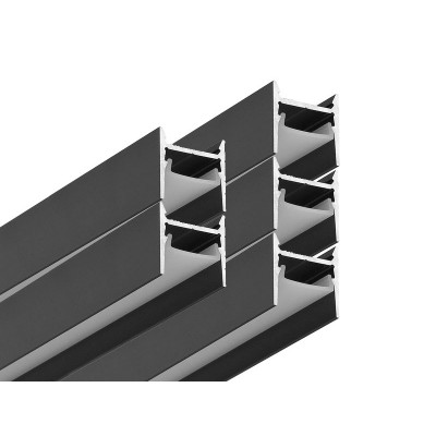 ALU profil HIDE - ČRNI - PAKET 5+ KOSOV