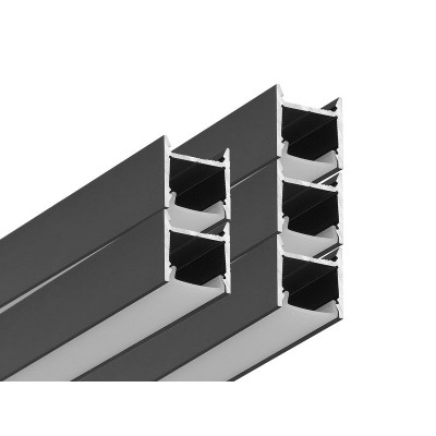 ALU profil LEVEL - ČRNI - PAKET 5+ KOSOV