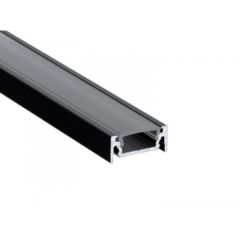 ALU profil SLIM M V2.0 - ČRNI