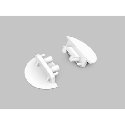 Zaključek za VGRADNI S profil - OKROGLI BELI