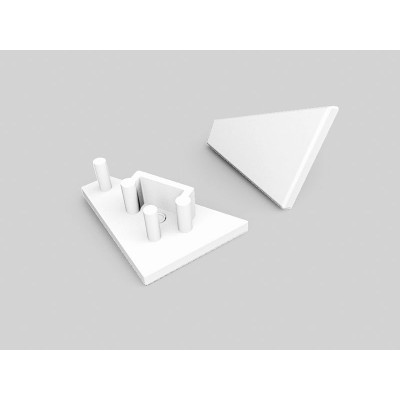 Zaključek za KOTNI M profil - BELI