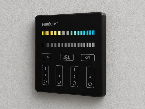 MiLight daljinec MONO STEKLENI PANEL - ČRNI
