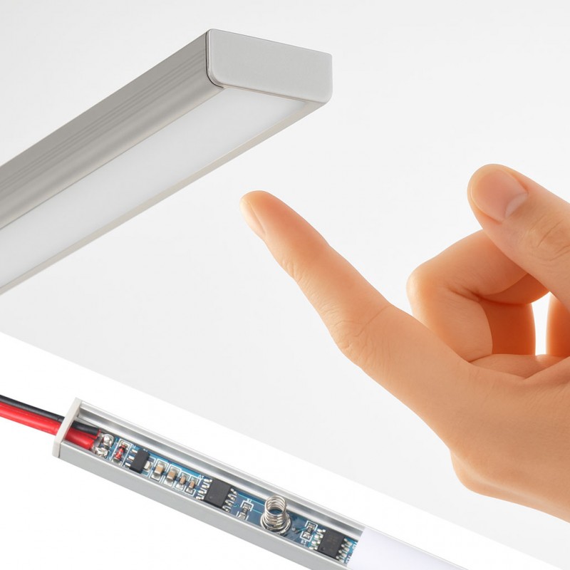 Zatemnilno stikalo za profil brez LED indikatorja lokacije - NA DOTIK