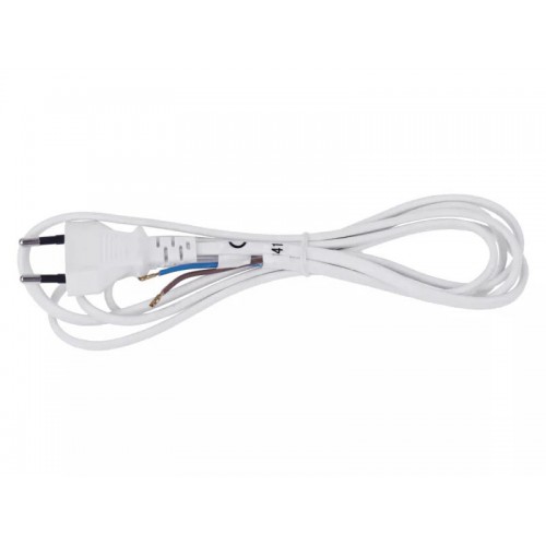 Kabel z vtikačem BELI - DVOŽILNI