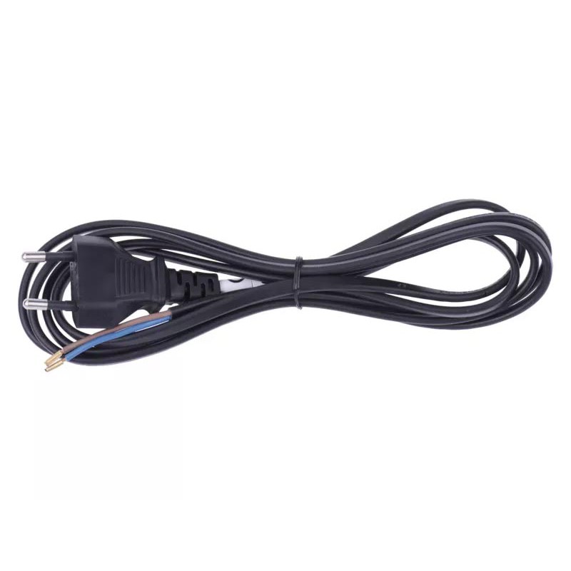 Kabel z vtikačem ČRNI - DVOŽILNI