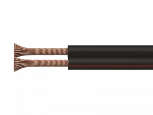 Kabel v 10m kolutu - ČRNI 2x0.35mm²