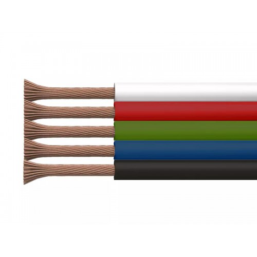 Kabel v 5m kolutu - RGBW - 5x0.30mm²