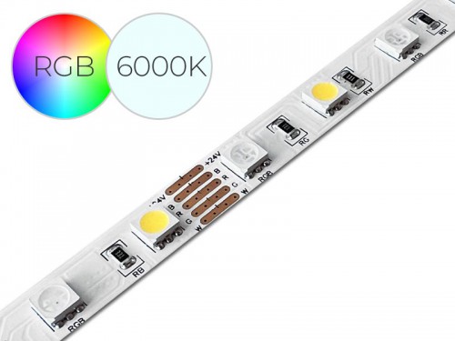 RGB+W 24V LED trak V1.0, HLADNA BELA