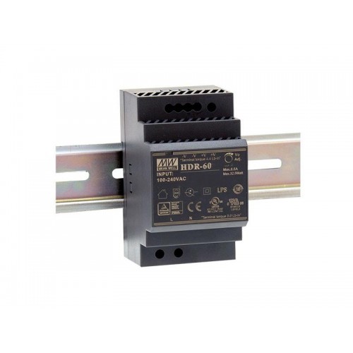 Napajalnik 60W Meanwell HDR-60 (za DIN letev)