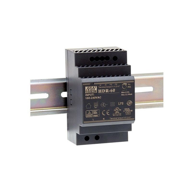 Napajalnik 60W Meanwell HDR-60 (za DIN letev)