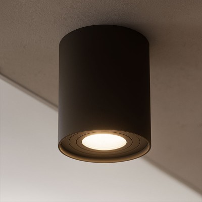 Cevna svetilka BASE OKROGLA - ČRNA