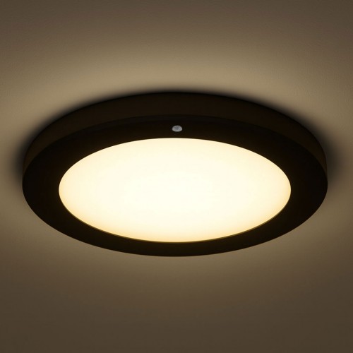 LED svetilka s senzorjem SuperSLIM 24W ČRNA