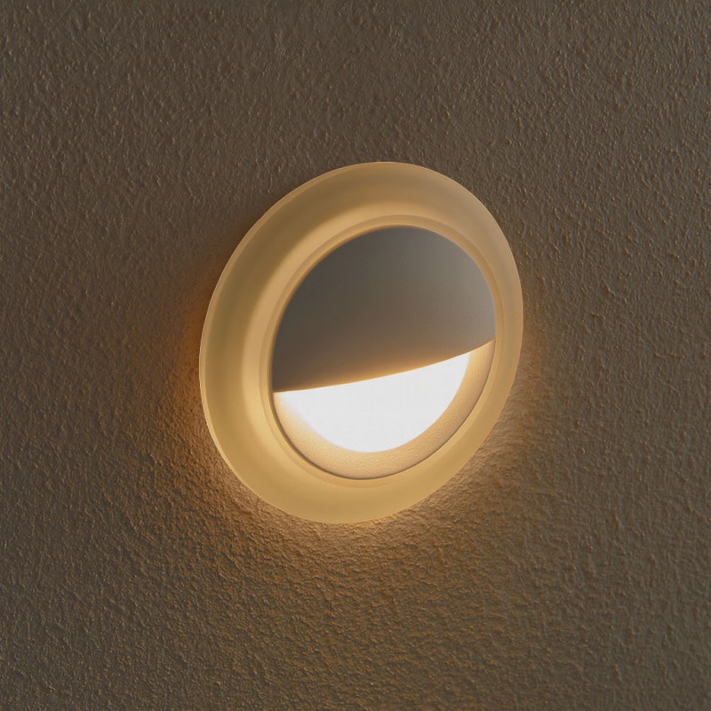 LED stenska svetilka GLASS OKROGLA