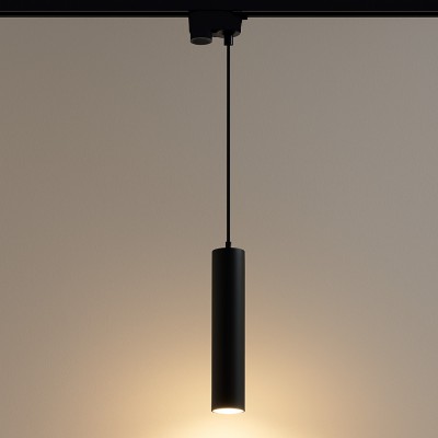 Track sistem 230V BASIC - VISEČA SVETILKA ČRNA