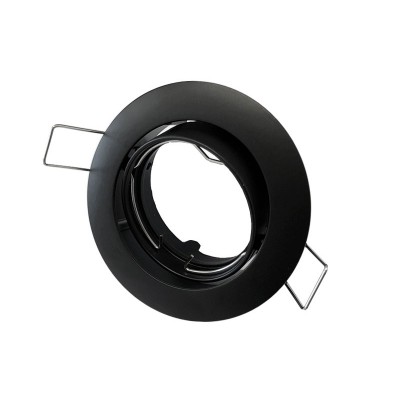 Vgradna svetilka za GU10 žarnice ČRNA