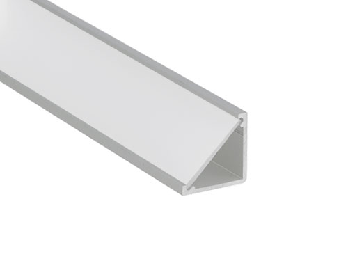 Aluminijasti profili za LED trak KOTNI FLAT